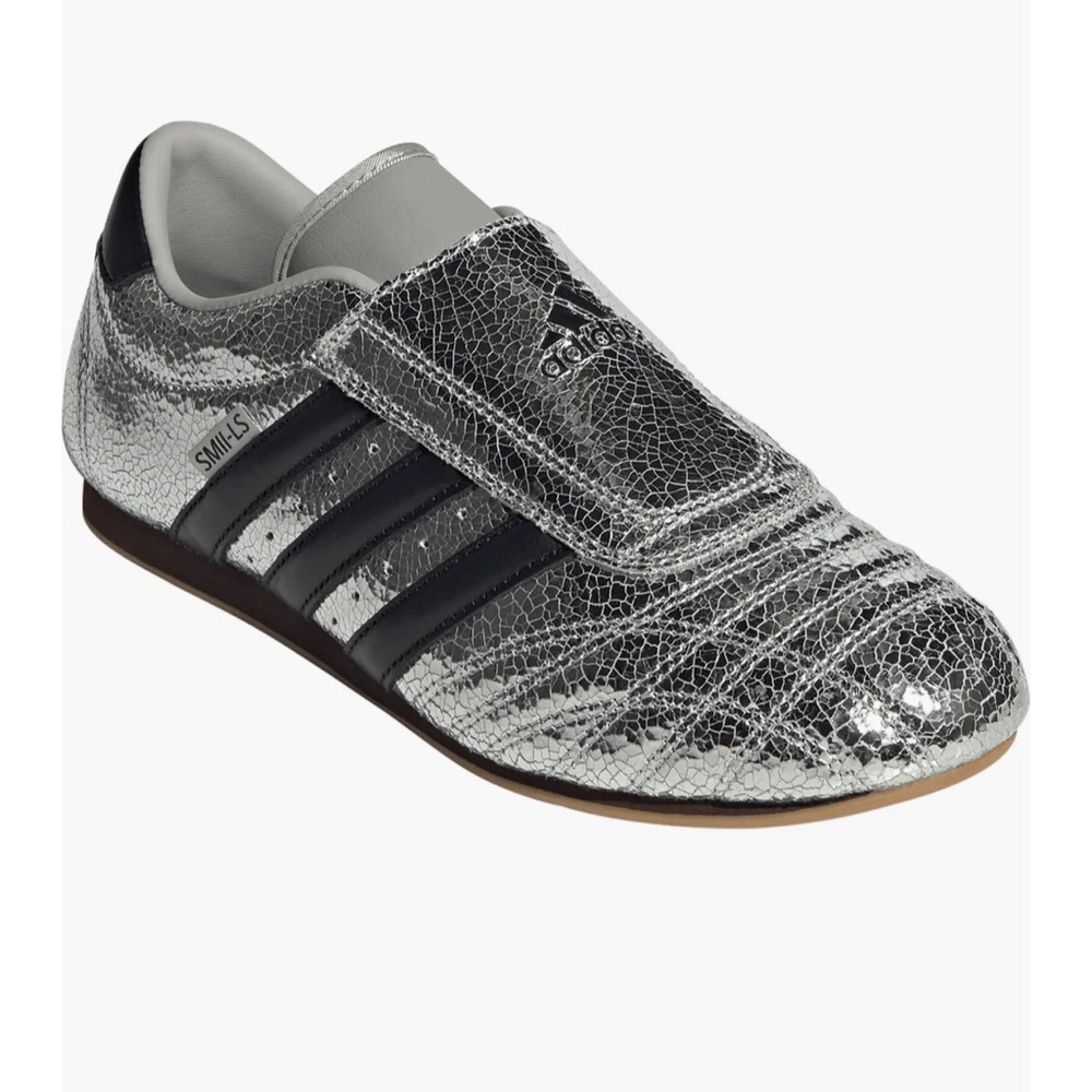 Adidas Taekwondo Sneakers with Silver Metallic Crackle